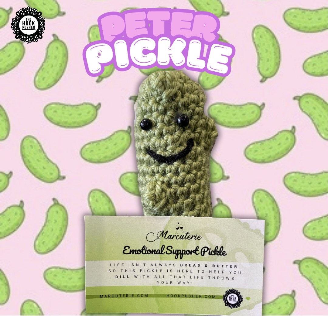Emotional Support Pickle Keychain